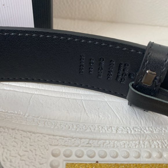 Leather belts with Gucci buckle
